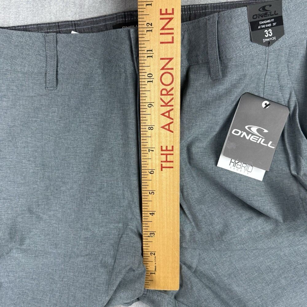 O’Neill Capacity Hybrid Shorts Mens 33 At The Knee 20” Inseam 10” Gray Swim New - Picture 10 of 10